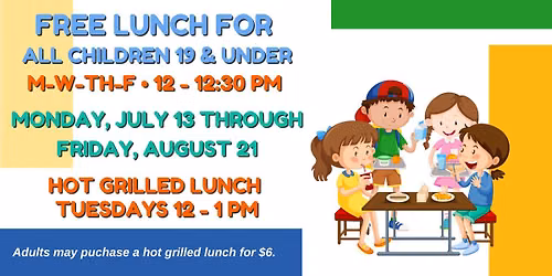 Free Lunch for Kids ages 19 and Under