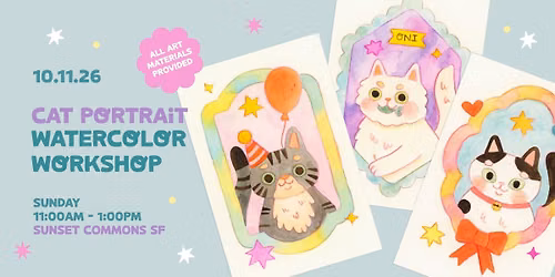 Cat Portrait Watercolor Workshop