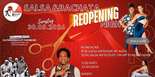 Salsa&Bachata Reopening Party mit Livemusik und DJ Gustavo