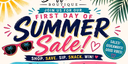 First weekend of Summer SALE 