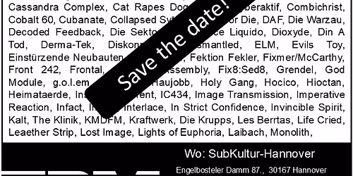 "EBM - Die Party" in der SubKultur Hannover