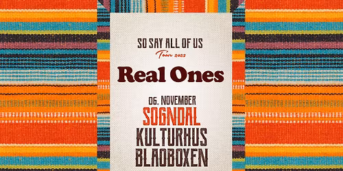 Real Ones releasekonsert  \/\/  Blaoboxen, Sogndal Kulturhus