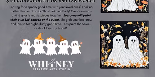 Family Ghost Painting Party