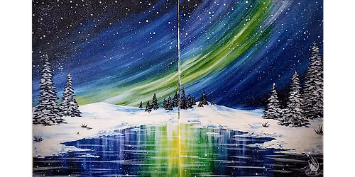 Northern Lights - Paint and Sip in New Braunfels | Classpop!\u2122