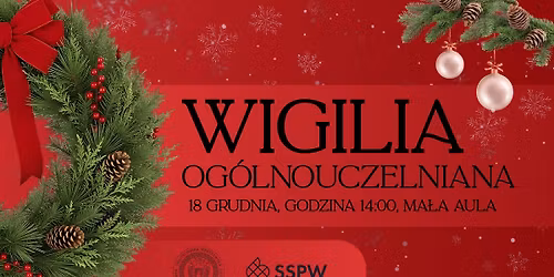 Wigilia Og\u00f3lnouczelniana PW 2025