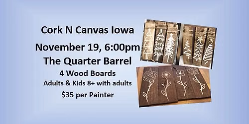 The Quarter Barrel- Reclaimed Wood (4) - Cork N Canvas Iowa