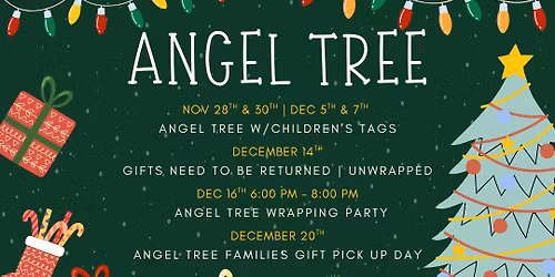 Angel Tree Giving Events at CR 2025