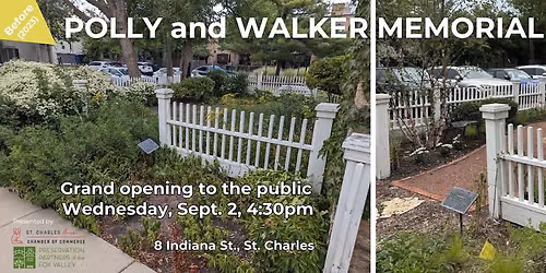 Ribbon Cutting for the Polly and Walker Bowman Memorial Garden