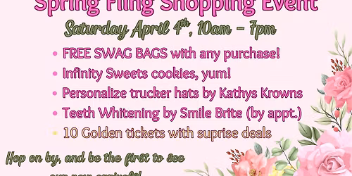 SPRING FLING SHOPPING EVENT