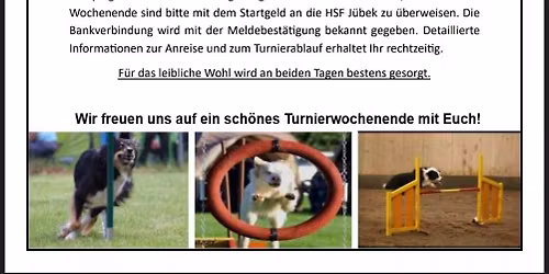 Agility Turnier 2026 VDP H\u00fcttener Berge & HSF J\u00fcbek
