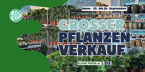 Gro\u00dfer Pflanzenverkauf - Bonn