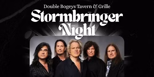 Saturday 11\/22 - Live Music by Stormbringer at Double Bogey's Tavern & Grille Heritage Harbor 8-11pm