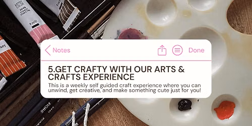 Creative Reset Hour: Arts and Crafts Experience\ud83c\udfa8