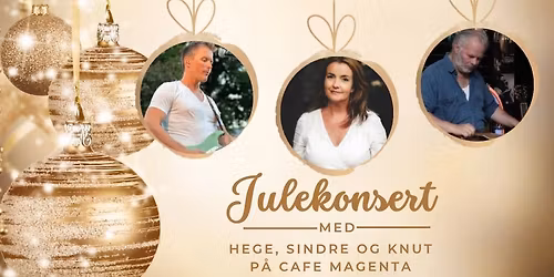 Julekonsert med Hege Saugstad, Sindre Dybvikstrand og Knut Hem \/\/Cafe Magenta \/\/17.12.2025