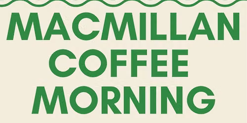 MacMillan coffee morning is