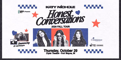 WBCL 90.3 Presents: Katy Nichole - Honest Conversations Tour Fall 2026 