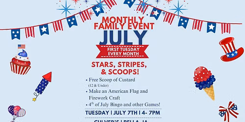 Culver's Monthly Family Event