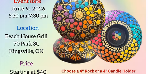 Kingsville-Rainbow Harmony Dot-Painting Workshop