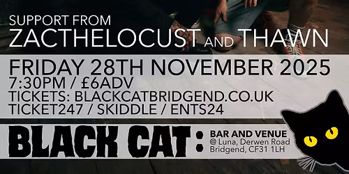 EDIT THE TIDE - EP launch @ Black Cat, Bridgend