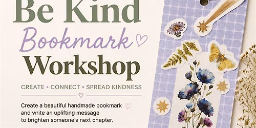 Be Kind Bookmark Workshop