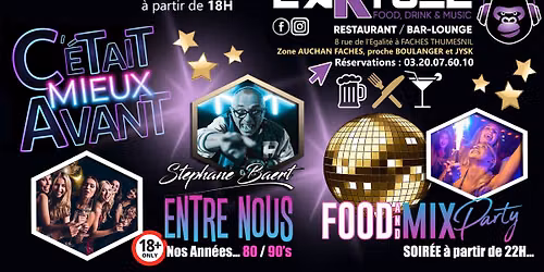 \ud83d\udcccENTRE NOUS...(C'ETAIT MIEUX AVANT...) HITS 80-90 \ud83e\udd73\ud83e\udd29 | DJ: STEPHANE BAERT (B.) | FOOD & MIX PARTY
