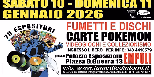 FUMETTI E DISCHI \u2022 CARTE POK\u00c9MON \u2022 VIDEOGIOCHI E COLLEZIONISMO