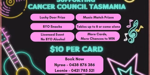Music Match - Cancer Council Fundraiser 