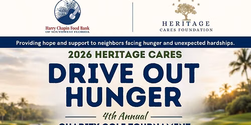 \u26f3 4th Annual Heritage Cares Drive Out Hunger Charity Golf Tournament