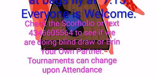 Cornhole Wednesday in the Lodge Hall