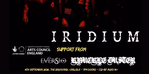 Waterlines &amp; Iridium \u2014 Co\u2011Headline Show w\/ support from Eversio + Knuckleduster