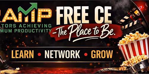 RAMP Lights. Camera. Communication. FREE CE Class & Networking Happy Hour