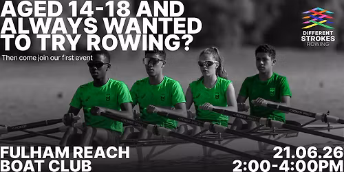 Rowing introduction for young people aged 14\u201318 (with no past experience)