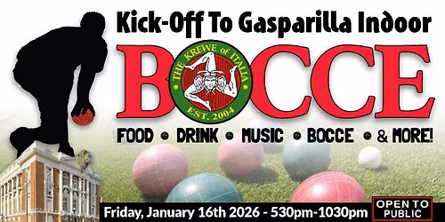 Kick-Off To Gasparilla Indoor Bocce Social