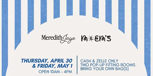 Warehouse Sale - M and Em's\/Meredith Jaye