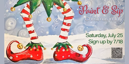 Paint & Sip: Christmas in July