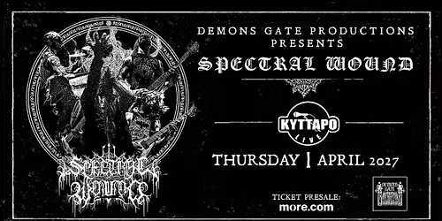 Spectral Wound, 1st April 2027, Kyttaro, Athens