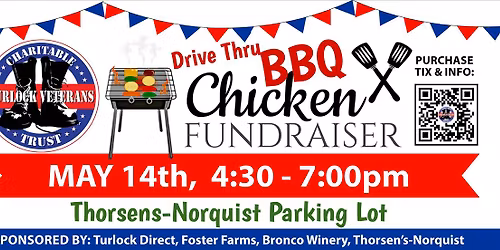 3rd Annual, Drive Thru BBQ Chicken Dinner for the Veterans!