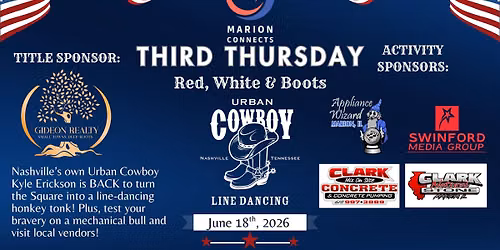 Marion Connects Third Thursday: Red, White & Boots