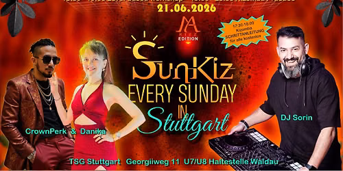SunKiz (Sunday Weekend Kizomba + UrbanKiz)