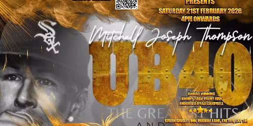 UB40 tribute Mitchell Joseph Thompson