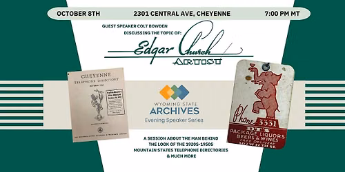 WSA Speaker Series: Edgar Church with Colt Bowden (in-person)