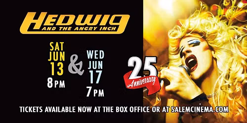 25th Anniversary! Hedwig And The Angry Inch at Salem Cinema