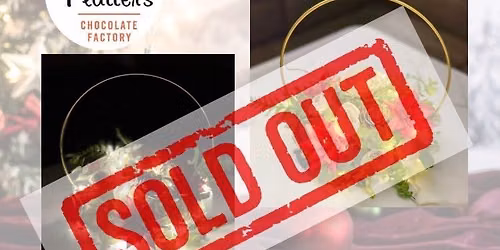 *SOLD OUT* WOOD FLOWER HOLIDAY HOOP CENTERPIECE WORKSHOP @ PLATTER\u2019S