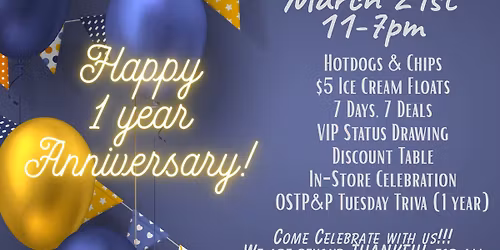 One Year Celebration 