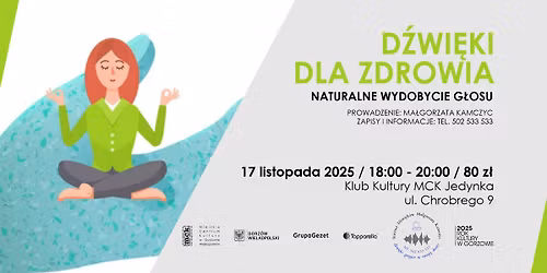 Warsztaty "D\u017awi\u0119ki dla zdrowia"