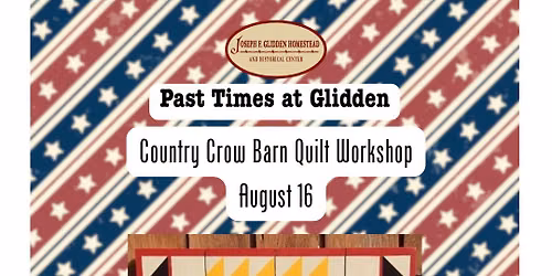 Past Times at Glidden: Country Crow Barn Quilt Workshop