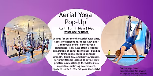 Aerial Yoga Pop-UP