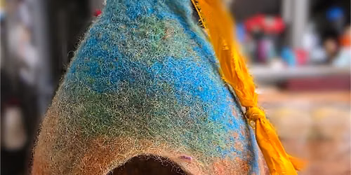Wet Felting with Resist Planter, Bird House, or Vessel Class