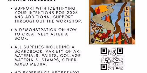 Intentions setting and Altered-book Workshop for 2026