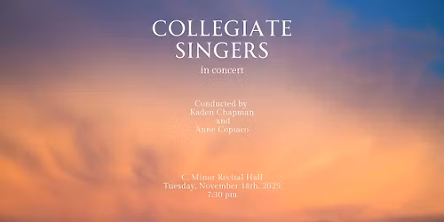 Missouri State University Collegiate Singers in concert